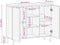 vidaXL - Dressoir - 90x33x75 - cm - Massief - Acaciahout