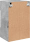 vidaXL - Tv-wandmeubels - met - LED - 2 - st - 40x30x60,5 - cm - betongrijs