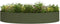 vidaXL - Tuinplanter - Olijfgroen - 120x120x20 - cm - Staal