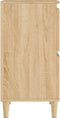 vidaXL - Dressoir - 60x35x70 - cm - bewerkt - hout - sonoma - eikenkleurig