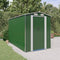 vidaXL - Tuinschuur - 192x357x223 - cm - gegalvaniseerd - staal - groen