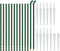 vidaXL - Draadgaashek - met - grondankers - 1x25 - m - groen