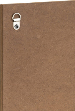 J-Line plakkaat Horizontaal Frans - textiel/hout - naturel/wit - 4 stuks