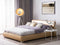 Beliani PARIS - Waterbed - Goud - Leer