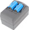 CR2-lader Li-ion, CR-2-lader incl. 2x CR2-batterij
