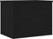 vidaXL - Opslagdoos - met - Deksel - Zwart - Eiken - 60x42x46 - cm - Engineered - Hout