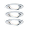 Paulmann Pr EBL set - Coin Slim dim - inbouwspots - zwart/alu (set van 2)