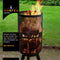 BonFeu BonVes 34 - Vuurkorf met Grill en Optionele Plancha - Zwart 34x34x85 cm