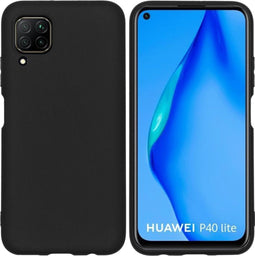 iMoshion Hoesje Geschikt voor Huawei P40 Lite Hoesje Siliconen - iMoshion Color Backcover - Zwart