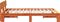 vidaXL - Ligbed - met - Hoofdeinde - Gewaxte - Bruin - 135x190 - cm - Massief - Grenenhout