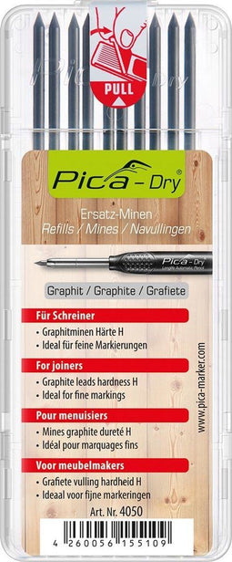 Pica 4050 - Navulling markeerpotlood - Set van 10 - Grafiet