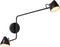 Lucide MILNE - Wandlamp - LED Dimbaar 2x8W 2700K - Zwart