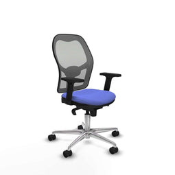 Piqueras y Crespo 2D086N0 - Bureaustoel - Verstelbare hoogte met armleuning - Licht Blauw
