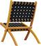 vidaXL - Tuinstoelen - 2 - st - inklapbaar - massief - acaciahout - en - stof - zwart