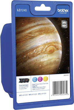 Brother LC 1240 - Inktcartridge - 600 pagina's - Geel Cyaan Magenta (1 pack)