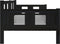 vidaXL - Slaapbank - massief - grenenhout - zwart - 90x200 - cm