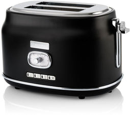 Westinghouse Retro Broodrooster - 815W - 5 Bruiningsinstellingen - Zwart
