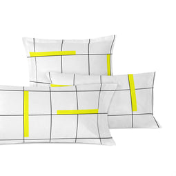Kussensloop HappyFriday Blanc Firefly Multicolour 50 x 75 cm (2 Stuks)