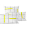 Kussensloop HappyFriday Blanc Firefly Multicolour 50 x 75 cm (2 Stuks)