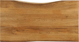 vidaXL - Tafelblad - met - natuurlijke - rand - 120x60x2,5 - cm - massief - mangohout