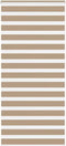 vidaXL - Zebra - Blind - 115x200 - cm - stofbreedte - 110,9 - cm - polyester - zandbruin