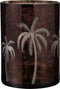 J-Line windlicht Palmboom - glas - bruin - extra large