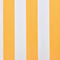 vidaXL - Luifeldoek - 6x3 - m - canvas - zonnebloemgeel - en - wit