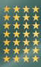 Avery etiket Z-design Christmas pakje a 2 vel gouden sterren