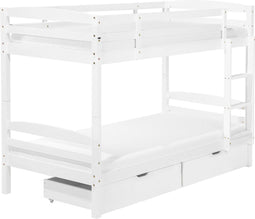 Beliani REGAT - Stapelbed - Wit - Dennenhout