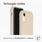 Accezz Liquid Silicone Backcover - iPhone Xr - Schokabsorberend - Beige