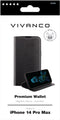 Vivanco - Premium Wallet - Flip cover met 3 pasjesslots en RFID-blocker - Zwart