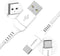 imoshion Kabel - USB C naar USB A Kabel - 0,5 meter - USB-C Oplader Kabel - Geschikt voor o.a. Apple iPhone 15/16 en Samsung - Wit