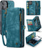 Caseme Geschikt voor iPhone 16 Plus hoesje - Vintage 2 in 1 portemonnee - Blauw