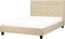 ROCHELLE - Tweepersoonsbed - Beige - 140 x 200 cm - Polyester