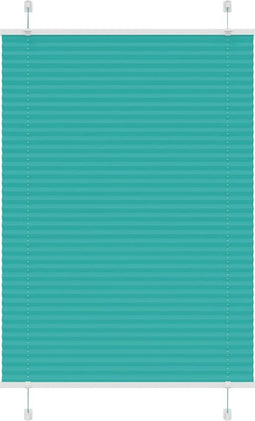 vidaXL - Plissé - rolgordijn - 90x100 - cm - stofbreedte - 89,4 - cm - petrol - groen