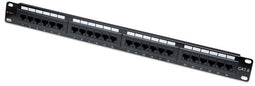 Techly 24 x RJ45 Cat.6 - Patchpanel - 10/100/1000Base-T(X) - Zwart