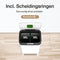Loftey Prullenbak (2023) - Push/touch Afvalbak - Duo Afvalemmer 60L - Afvalscheiding 2x30L - Wit/RVS