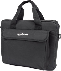 Manhattan London - Laptoptas 12,5" - Top Loader met schouderriem - Zwart