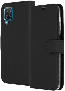 Accezz Galaxy A12 - Wallet Softcase Booktype - 3 pashouders - Zwart