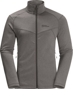 Jack Wolfskin Fortberg FZ Men - Fleecevest - Ademend - Grijs
