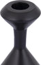 PTMD Yanou Black Aluminum Candleholder Hourglass S