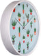 nXt - Stille Wandklok - 30 cm - Plastic - Groen - 'Cactus'