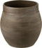 J-Line bloempot Gio - keramiek - bruin - medium - Ø 25 cm