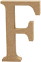 Letter F h: 8 cm dikte 1 5 cm MDF 1stuk