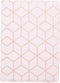 Tablet Hoes Geschikt voor iPad Air 2 (2014) - 360° Draaibare Design Bookcase - Wit / Roze /Cubes Rose Gold