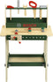 Klein Toys Bosch mini - speelgoed werkbank - 16-delig - hout - groen beige rood grijs