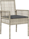 vidaXL - Ligbedden - 2 - stuks - met - Kussens - Lichtgrijs - Poly - Rattan