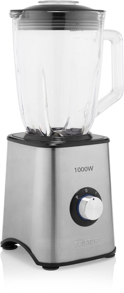 Tristar BL-4471 - Blender - 1000W 1,5L glazen kan - RVS