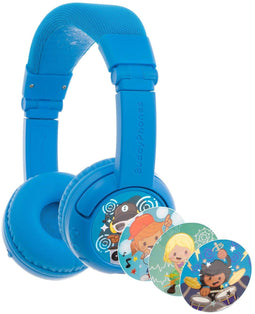 BuddyPhones Play+ - Draadloze koptelefoon - 20 uur batterijduur - Blauw