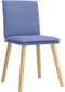 vidaXL - Eetkamerstoelen - 2 - st - stof - jeansblauw